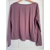 pullover 44943 TYRA Dark mauve jersey Ewa i Walla - 3