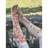 socks Big Dipper in Little Flower Magnolia Pearl - 2