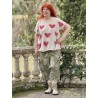 T-shirt Faded Heart in Bandana Magnolia Pearl - 5