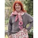 scarf Drori in Roza Magnolia Pearl - 10