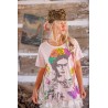 T-shirt Frida Art Is The Remedy in Lychee Blossom Magnolia Pearl - 8