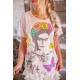 T-shirt Frida Art Is The Remedy in Lychee Blossom Magnolia Pearl - 6