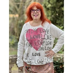 T-shirt Season Of Love Amor Richi in Dragonfruit Magnolia Pearl - 1