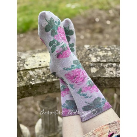 chaussettes Floral MP in Brioni Rose Magnolia Pearl - 1