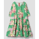 dress 55792 GRACE Green flower print cotton Size M Ewa i Walla - 15