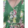 dress 55792 GRACE Green flower print cotton Size M Ewa i Walla - 16