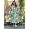 dress 55792 GRACE Green flower print cotton Size M Ewa i Walla - 10