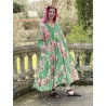 dress 55792 GRACE Green flower print cotton Size M Ewa i Walla - 6