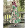 dress 55792 GRACE Green flower print cotton Size M Ewa i Walla - 8