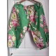 panty 11386 ROSITA coton Vert à imprimé fleurs Taille M Ewa i Walla - 2