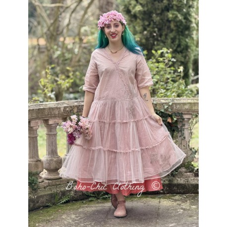 dress 55897 ALBERTA Organdie and Pale mauve tulle Ewa i Walla - 1