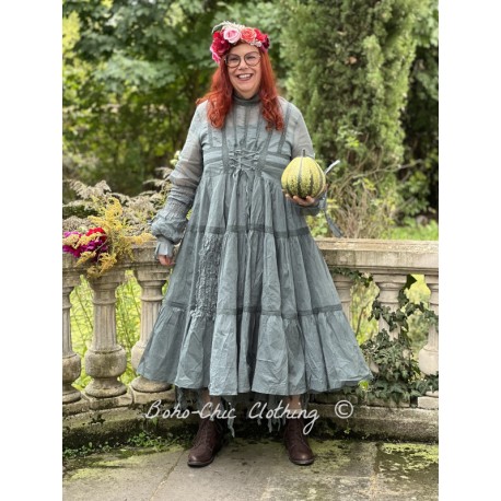 robe 55777 Bella organdie Vert pin Taille XL Ewa i Walla - 1