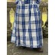 skirt 22177 BERTIN Blue checked cotton Ewa i Walla - 14