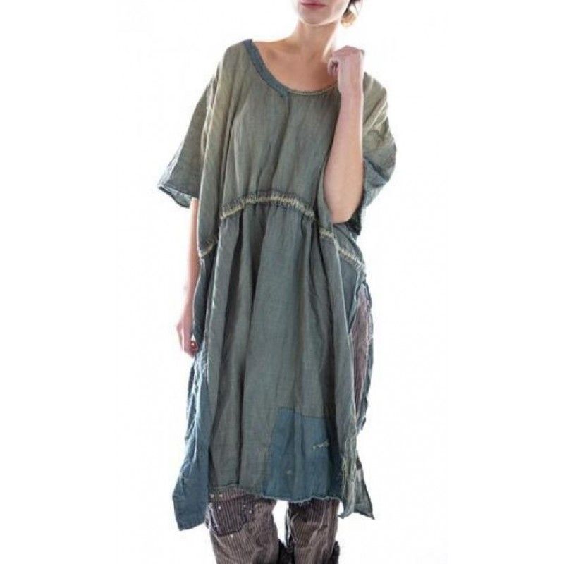 drawstring kaftan dress