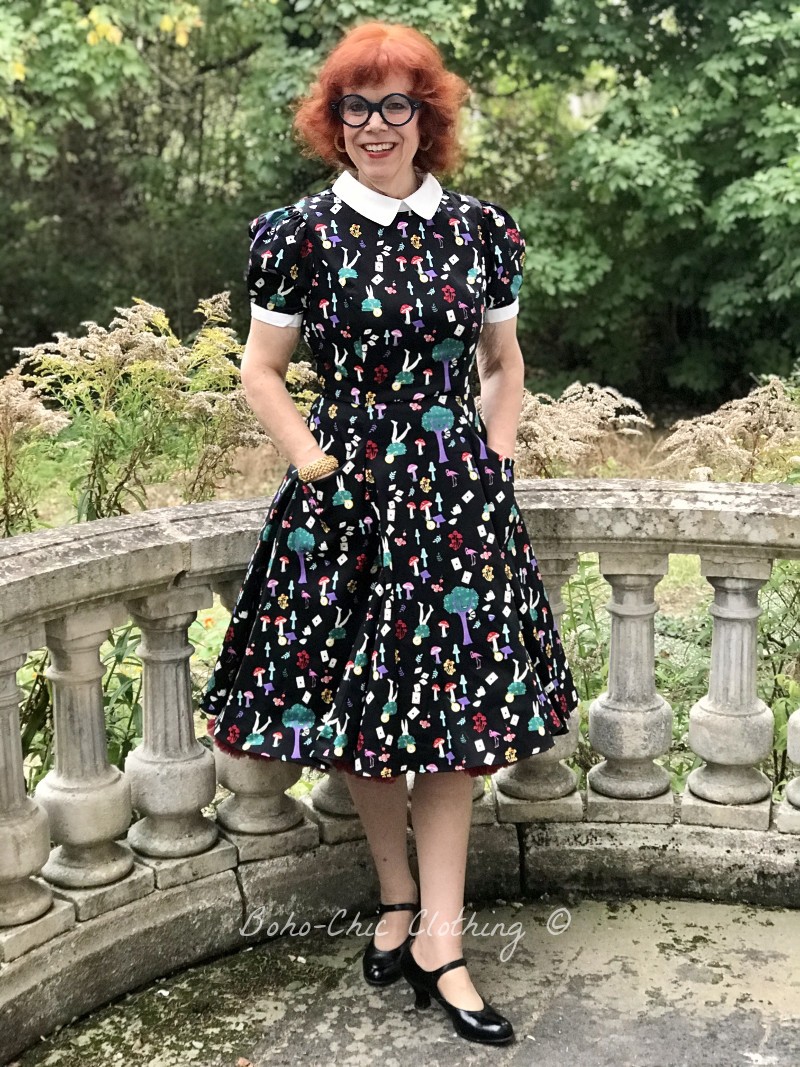 alice in wonderland swing dress