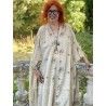 robe Tussar Eevie Kaftan in Provincial Magnolia Pearl - 14