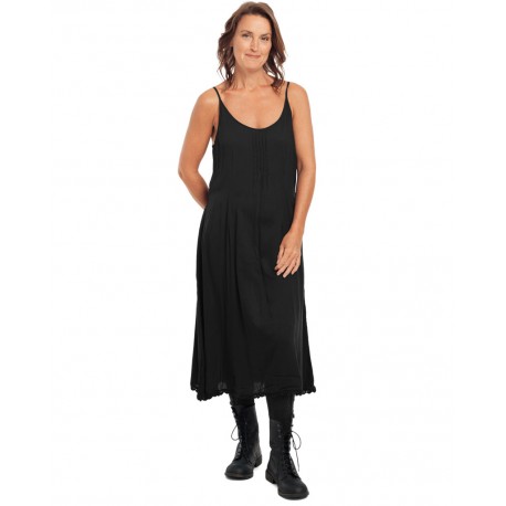 dress 55711 Vintage black viscose Ewa i Walla - 6