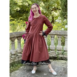 dress 55728 Maroon shirt cotton Ewa i Walla - 7