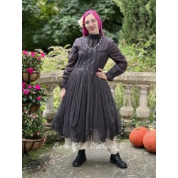 dress 55731 Vintage black organdie