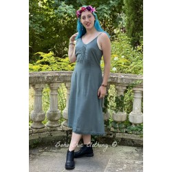 dress 55757 Undra Pine green natural viscose