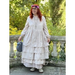 robe 55767 Petra voile de coton brodé Rose poudre Ewa i Walla - 8