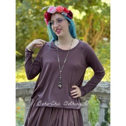 blouse 44862 Tea Burgundy jersey