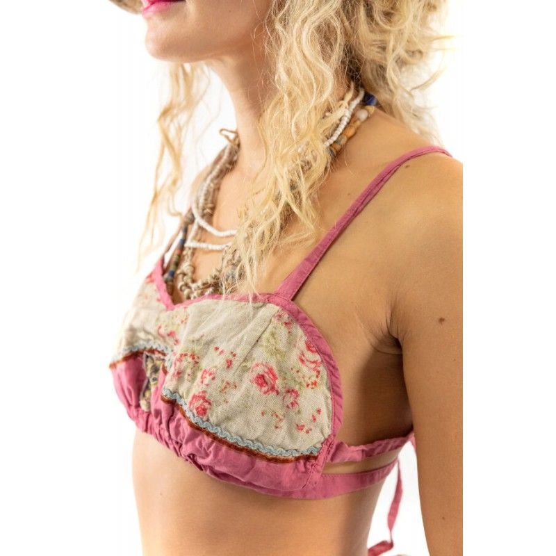 bralette Cat Applique Mindy in Kittybow - Boho-Chic Clothing