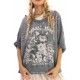 pull Spread Love Oversized Hi Lo Francis in Ozzy Magnolia Pearl - 7