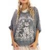 pull Spread Love Oversized Hi Lo Francis in Ozzy Magnolia Pearl - 7