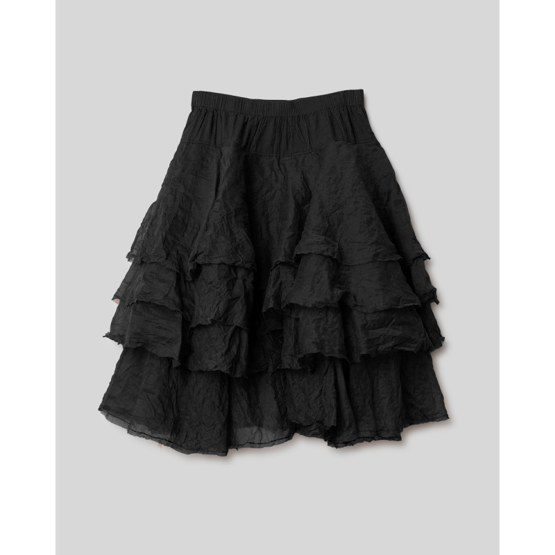 Long black hotsell voile skirt