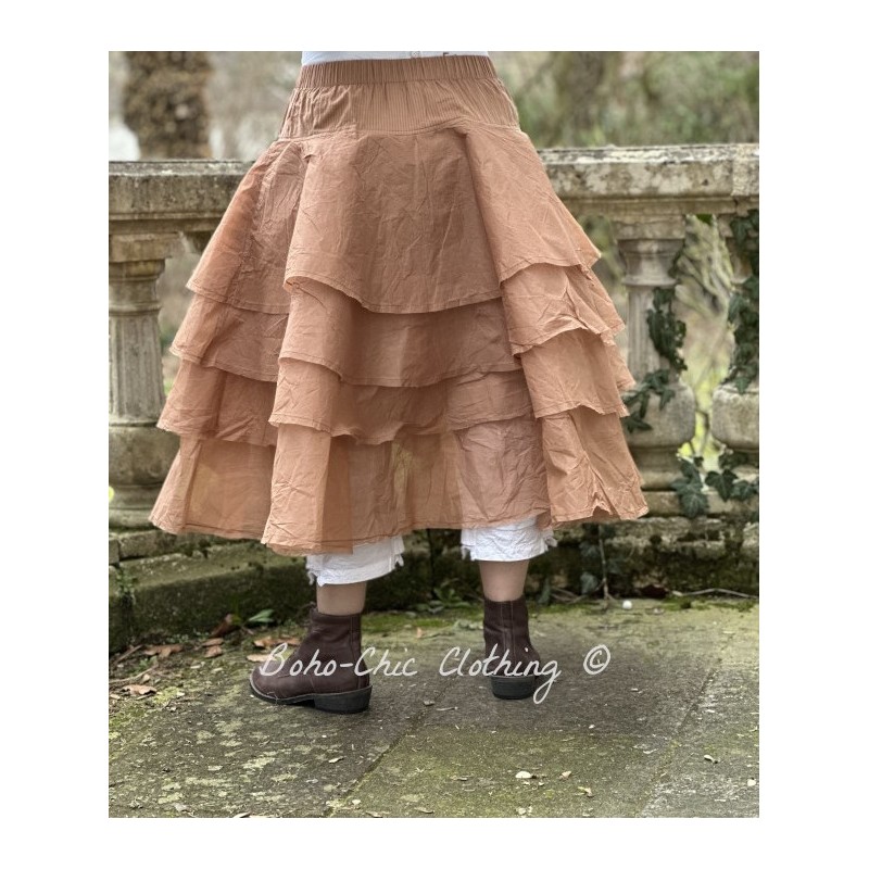 skirt / petticoat 22191 TINE Cream hard voile - Boho-Chic Clothing