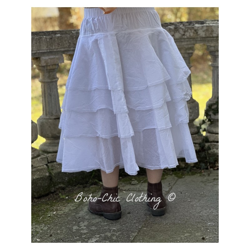 White voile cotton women's petticoat skirt (all sizes) – The